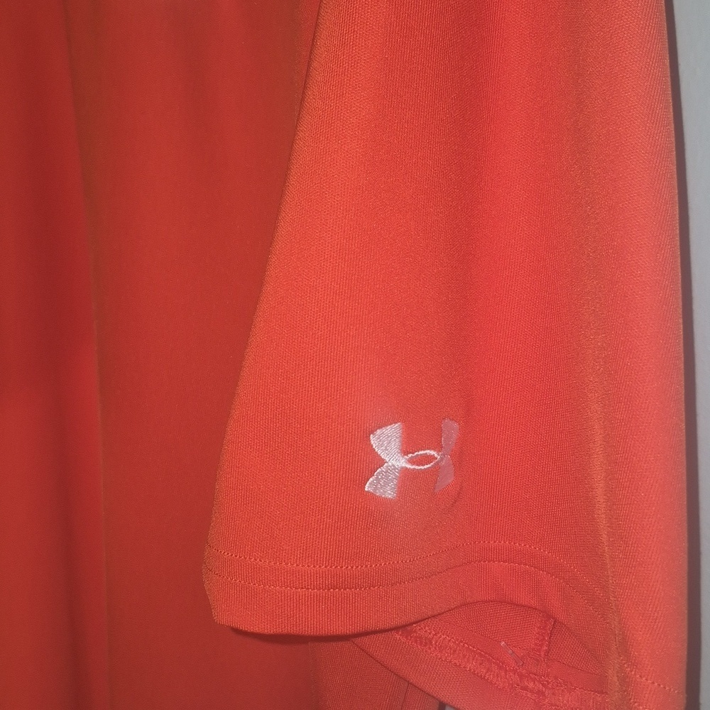 Auburn Golf Polo Men's Medium Under armour Loose Orange Medium - Picture 5 of 8